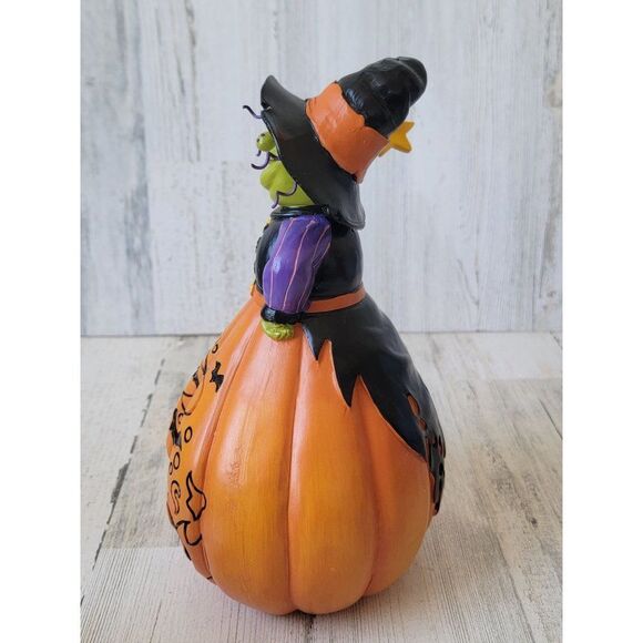 Halloween witch cauldron potion pumpkin star bat figure - Picture 5 of 8
